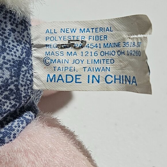 Easter Bunny 7 inch Plush Pink Rabbit Spring Stuffed Animal Toy Main Joy - Picture 5 of 6